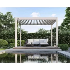 Orion Deluxe terrasoverkapping 360 x 400 cm lichtgrijs