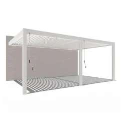 Orion Premium elektrische overkapping muurbevestiging met LED 400 x 600 wit