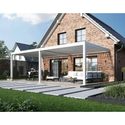 Orion Premium elektrische overkapping muurbevestiging met LED 400 x 800 wit