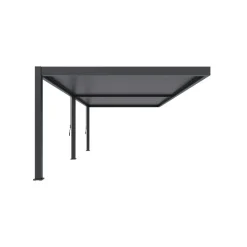 Orion Premium overkapping muur 400 x 800 cm antraciet