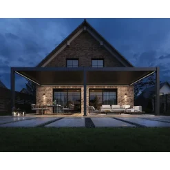 Orion Premium overkapping E-LED 400 x 800 cm antraciet