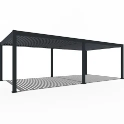 Orion Premium overkapping elektrisch met LED 400 x 800 antraciet