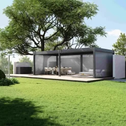 Orion Premium overkapping - 400 x 800 cm - Antraciet