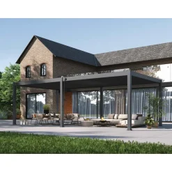 Orion Premium overkapping - 400 x 800 cm - Antraciet