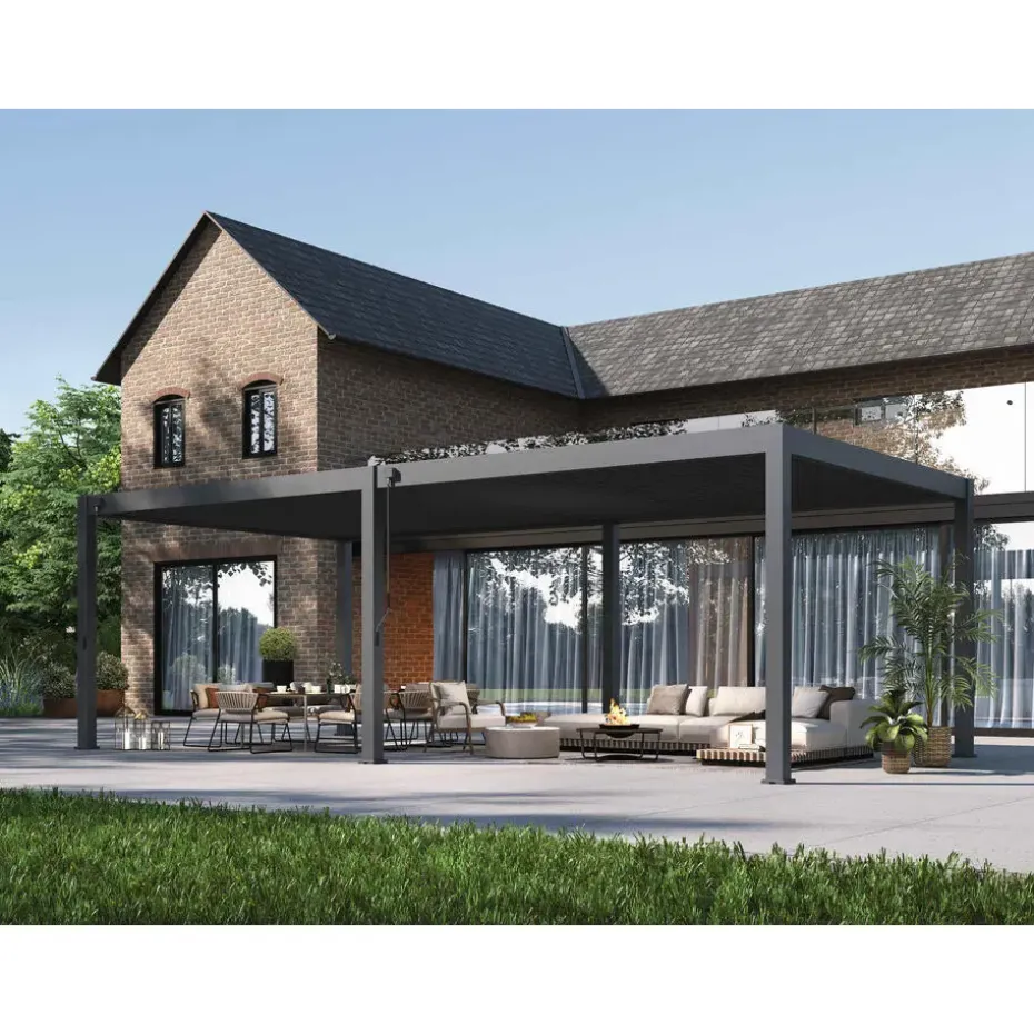 Orion Premium overkapping - 400 x 800 cm - Antraciet