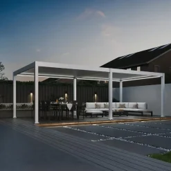 Orion Premium overkapping E-LED - 400 x 800 cm - wit