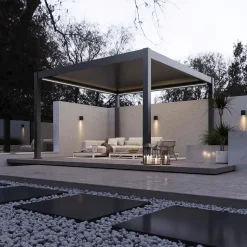 Orion Premium overkapping elektrisch met LED 400 x 400 antraciet