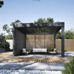 Orion Premium overkapping - 400 x 400 cm - Antraciet