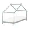 ORLU - Kinderbed - Grijs - 90 x 200 cm - Dennenhout
