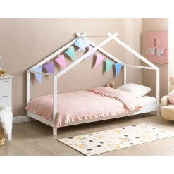 ORLU - Kinderbed - Wit - 90 x 200 cm - Dennenhout