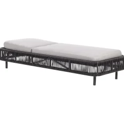 OSINI - Ligstoel - Grijs - Rotan