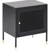 OSSETT - Nachtkastje - Zwart - Staal