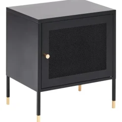 OSSETT - Nachtkastje - Zwart - Staal