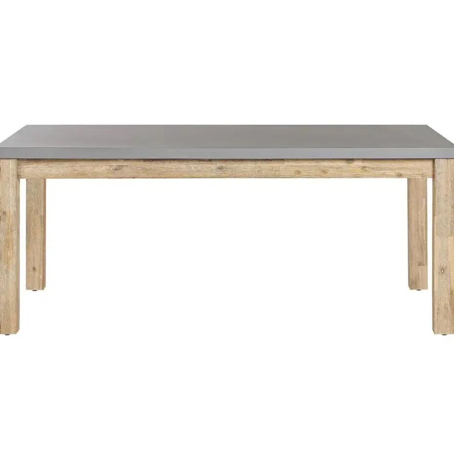 OSTUNI - Tuintafel - Grijs - 90 x 180 cm - Vezelcement