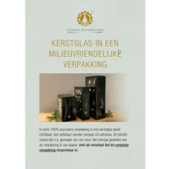 Othmar Decorations Kerstballen - 4x - parelmoer - glas -10 cm