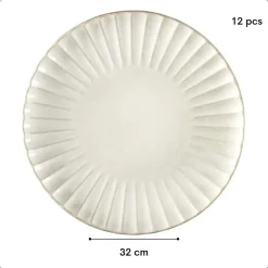 OTIX Dinerborden 12 Delig Solis - Wit