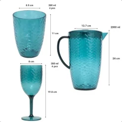 OTIX Drinkglazen Wijnglazen Kan Harbor - Blauw