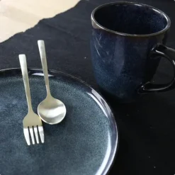 OTIX Gebaksvorkjes Theelepels Set van 8 Kleine Lepels Vorken Bestekset