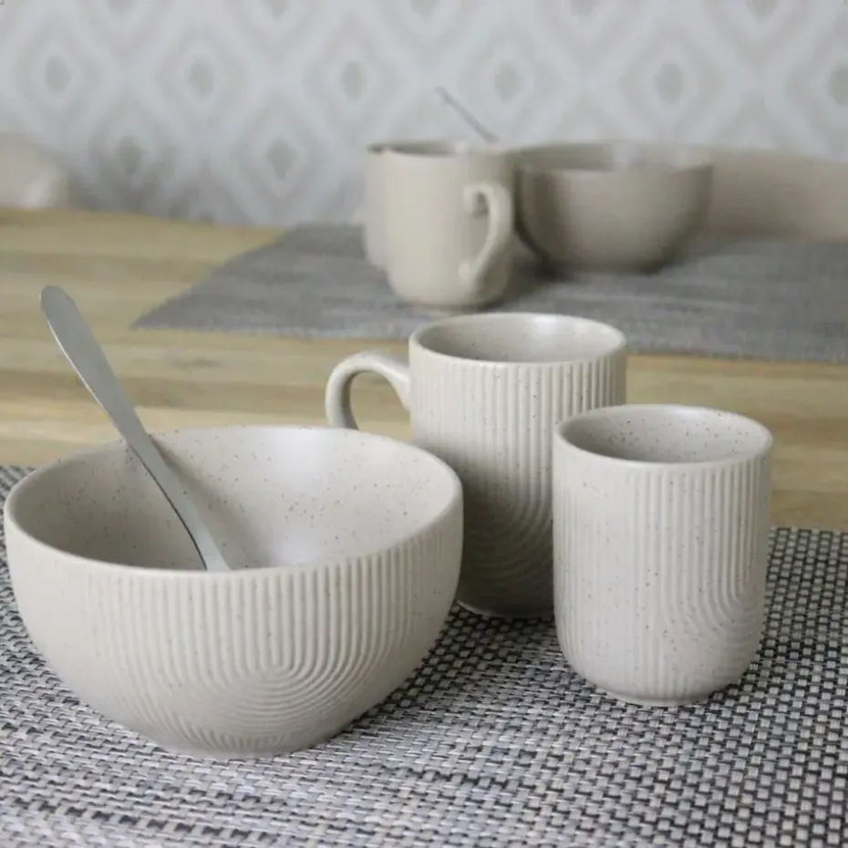 OTIX Koffiekopjes Met Oor Set van 6 Koffietassen Cappuccino Kop Theemok 300ML...