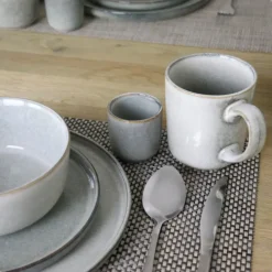 OTIX Koffiekopjes Met Oor Set van 6 Koffietassen Groot Theemok 420ML Aardewer...