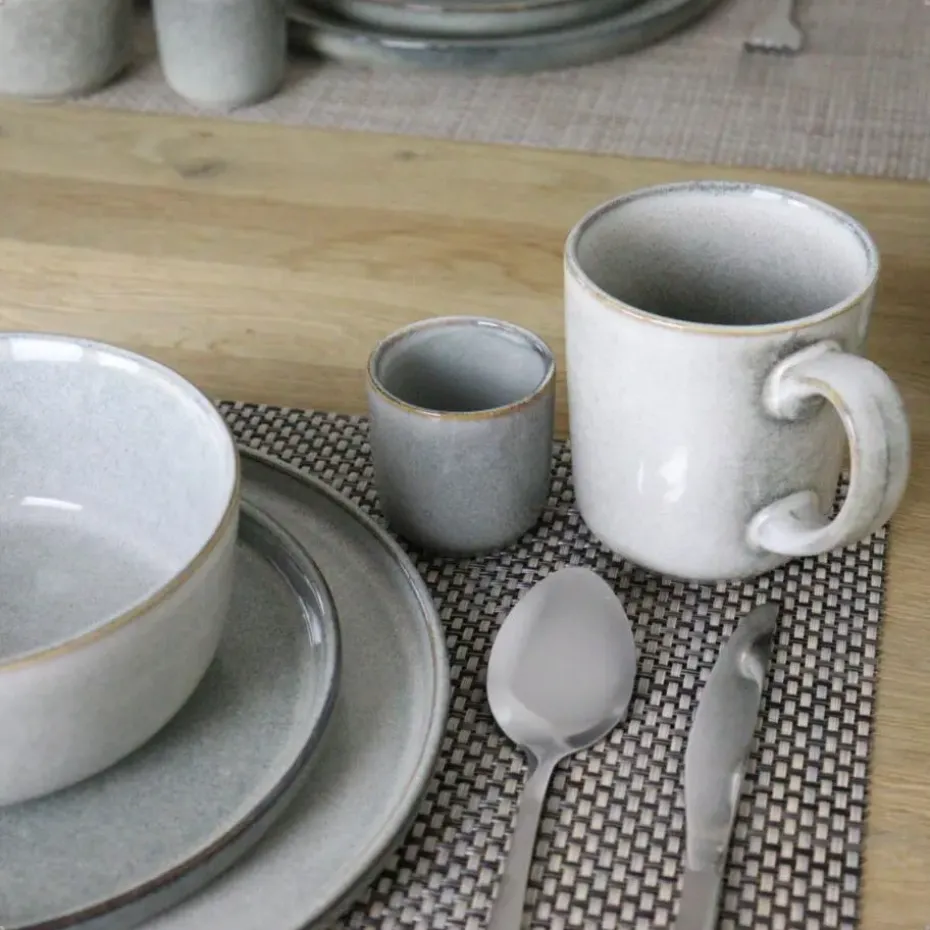 OTIX Koffiekopjes Met Oor Set van 6 Koffietassen Groot Theemok 420ML Aardewer...