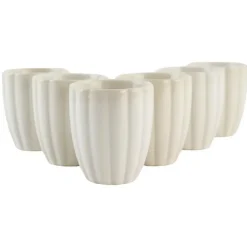 OTIX Koffiekopjes Zonder Oor Set van 6 Koffietas Theemok 120ml SOLIS