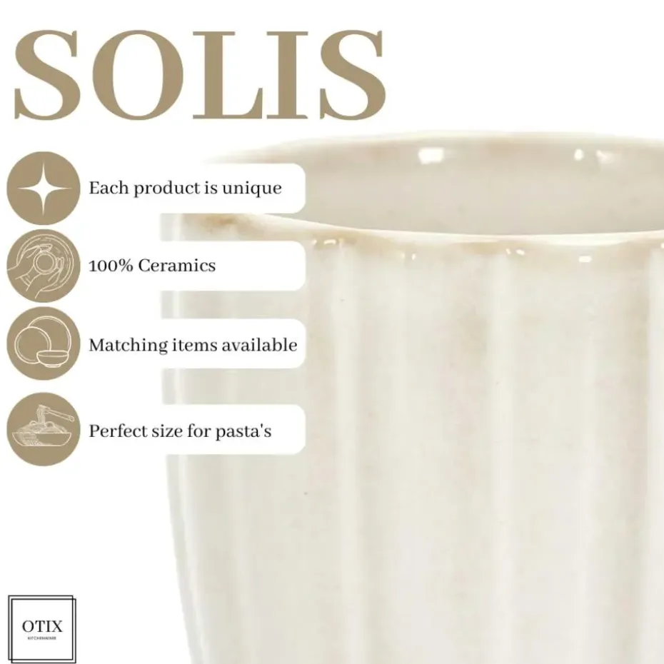 OTIX Koffiekopjes Zonder Oor Set van 6 Koffietas Theemok 120ml SOLIS