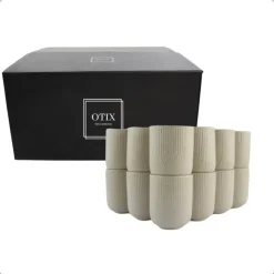 OTIX Koffiekopjes Zonder Oor Set van 12 Koffietassen Theemok 190ml