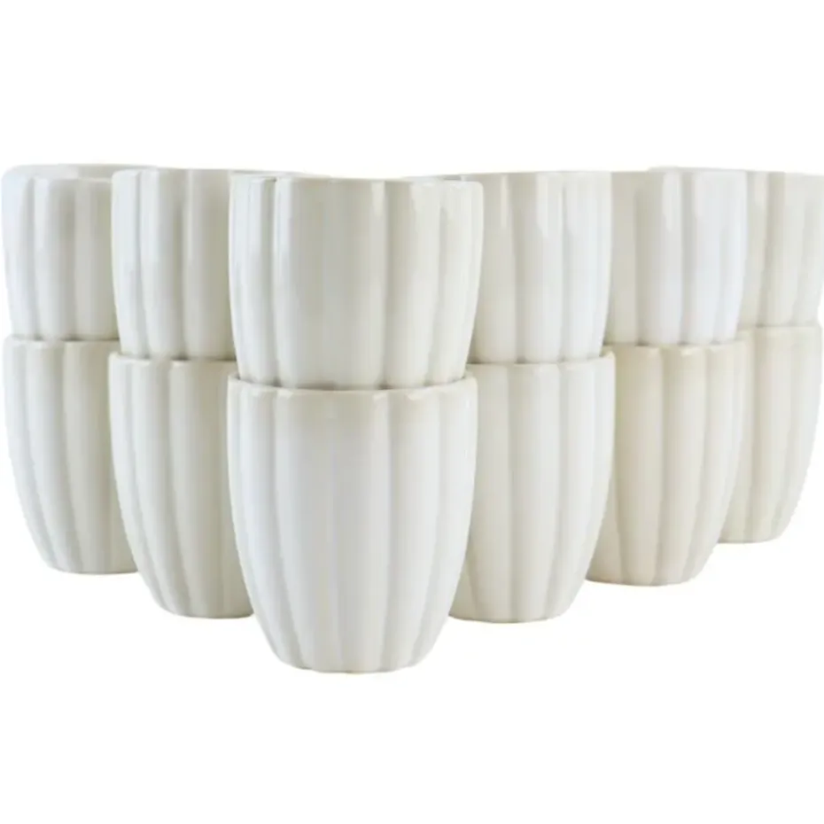 OTIX Koffiekopjes Zonder Oor Set van 12 Koffietassen Theemok 120ml