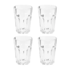 OTIX Limonadeglazen Waterglazen 4 Stuks 36 cl Transparant Glaswerk Stapelbaar