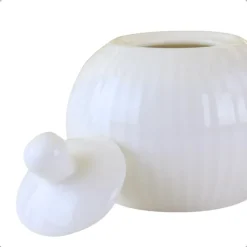 OTIX Melk en Suiker Set Melkkan Suikerpot met Oor Wit Porselein LUNA