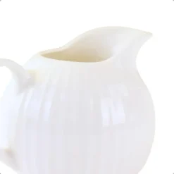 OTIX Melk en Suiker Set Melkkan Suikerpot met Oor Wit Porselein LUNA