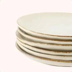 OTIX Ontbijtborden Bordenset 12 Persoons Beige 21cm Keramiek MAPLE