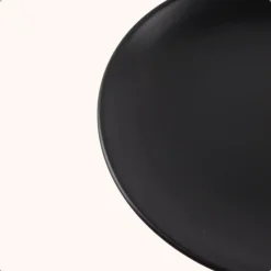 OTIX Ontbijtborden Bordenset van 12 Stuks 21cm Zwart Aardewerk IVY