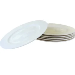 OTIX Ontbijtborden Bordenset 6 Persoons 20cm Dessertbord Ontbijtborden Wit Po...