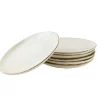 OTIX Ontbijtborden Bordenset 6 Persoons Beige 21cm Keramiek