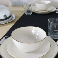 OTIX Ontbijtborden Bordenset 6 Persoons Beige 21cm Keramiek