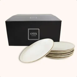 OTIX Ontbijtborden Bordenset 6 Persoons Beige 21cm Keramiek