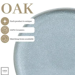 OTIX Ontbijtborden Bordenset 12 Persoons Dessertbord 21cm Aardewerk