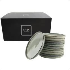 OTIX Ontbijtborden Bordenset 12 Persoons Dessertbord 21cm Aardewerk