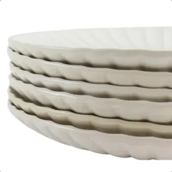 OTIX Ontbijtbordenset 6 Persoons Desertbord 21cm Wit Keramiek SOLIS