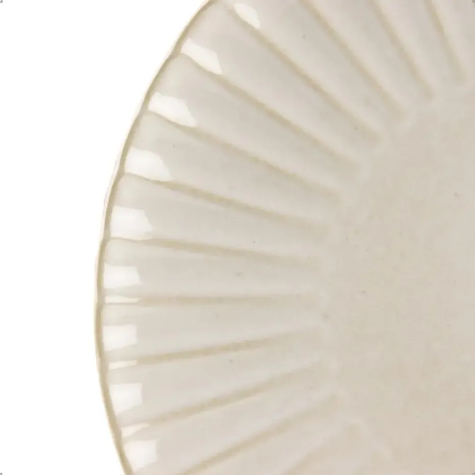 OTIX Ontbijtbordenset 6 Persoons Desertbord 21cm Wit Keramiek SOLIS