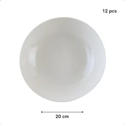 OTIX Pastaborden Bordenset 12 Persoons Diepe Borden Soepborden 20cm...