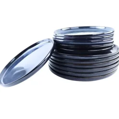 OTIX Serviesset 12 Delig Ebony - Blauw