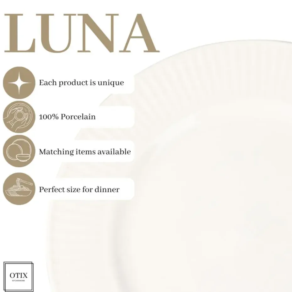 OTIX Serviesset 12 Delig Luna - Wit