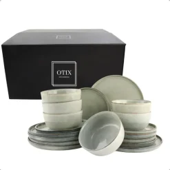 OTIX Serviesset Bordenset 6 Persoons 18-delig Ontbijtborden