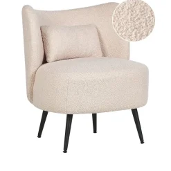 OTSBY - Fauteuil - Beige - Bouclé