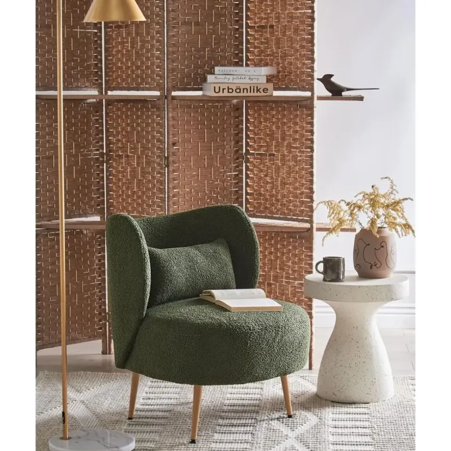 OTSBY II - Fauteuil - Donkergroen - Bouclé