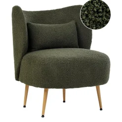 OTSBY II - Fauteuil - Donkergroen - Bouclé