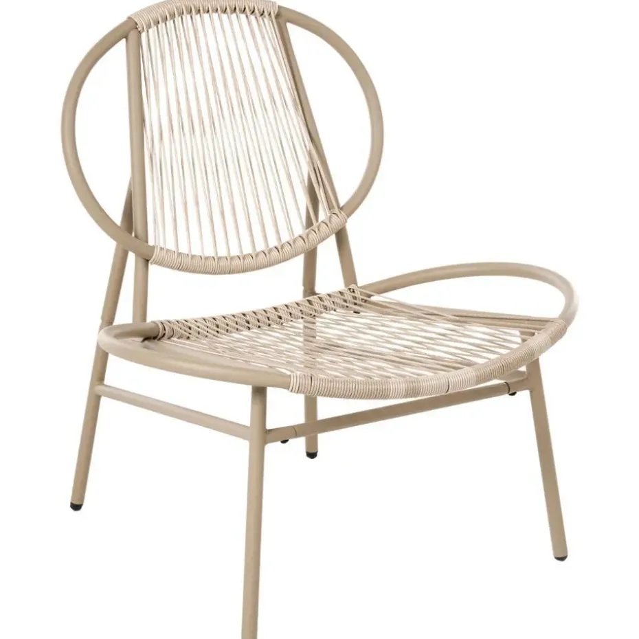 OVARO - Bistroset - Beige - PE rotan